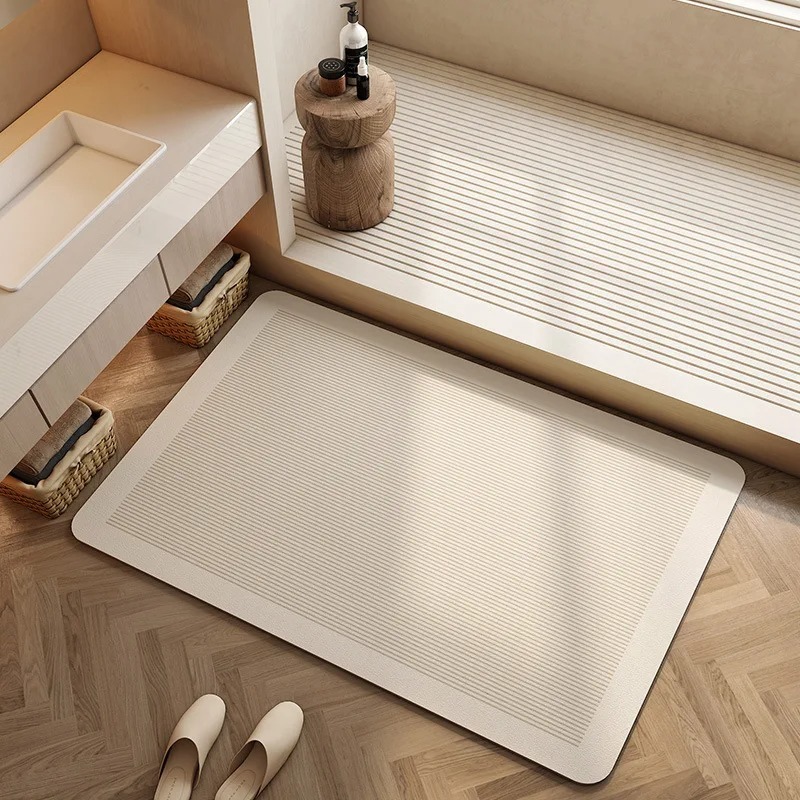 浴室用珪藻土マット 超吸水 速乾 滑り止め 耐摩耗 汚れ防止 - Bamboo Bath Mat のレビューと価格