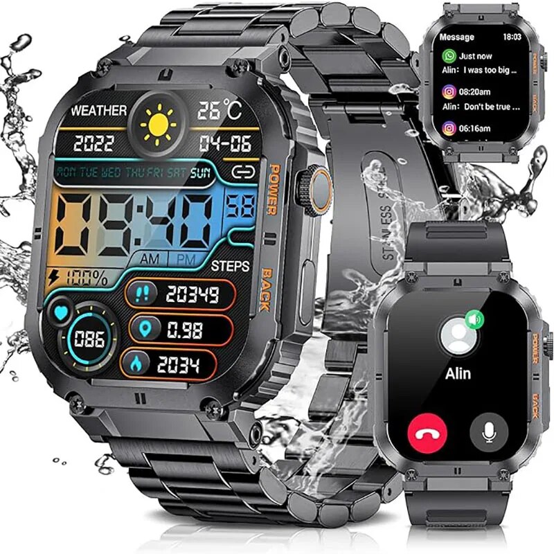 Lige-男性用アウトドアスポーツフィットネススマートウォッ - Health Wellness Bracelet のレビューと価格