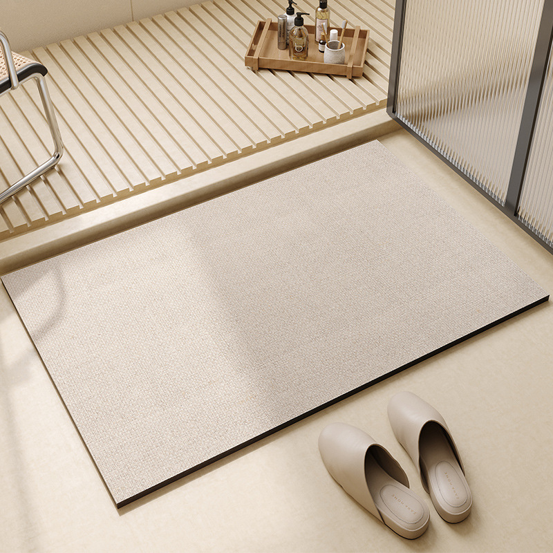 浴室用フロアマット、珪藻土吸水マット、トイレ入口用カーペット - Bamboo Bath Mat のレビューと価格